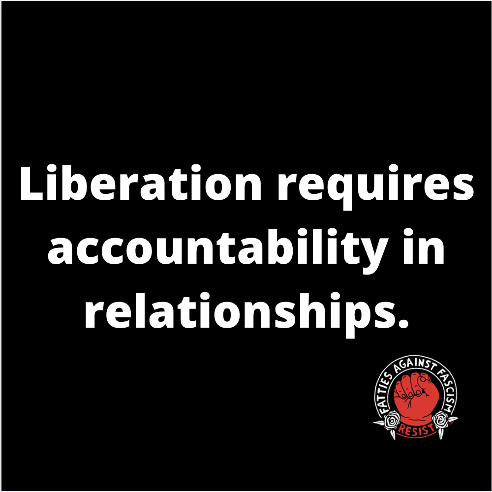 Liberation requires accountability in relationships